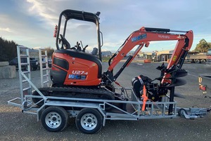 Products: Kubota U27-4HGL 2.7 Tonne Mini ROPS Excavator (Auger Sizes: 300mm , 400mm & 600mm ) - Wairarapa Hire