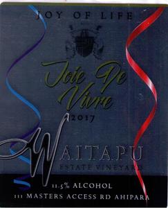 Products: “Joie de Vivre” Red bubbles – Waitapu Estate