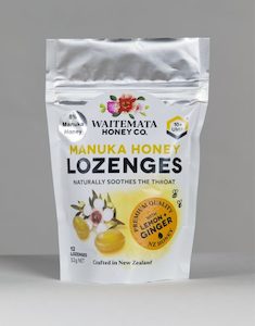 Products: Mānuka Honey Lozenges with Lemon & Ginger – Waitematahoney.co.nz
