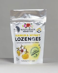 Mānuka Honey Lozenges with Lemon & Menthol – Waitematahoney.co.nz
