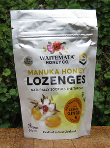 麦卢卡蜂蜜UMF10+喉糖 (柠檬姜蜜口味) - Waitemata Manuka Honey Direct