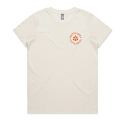 Merch: Waitoa Badge Tee â Womens, Natural
