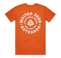 Waitoa Badge Tee â Mens, Blaze