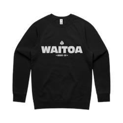 Waitoa Crew Sweater – Jet Black