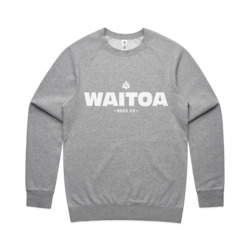 Merch: Waitoa Crew Sweater – Stone