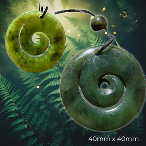 New Zealand Greenstone - Koru pendant Real NZ Adventures