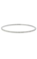 18ct white gold .83ct round brilliant diamond bangle from Walker and Hall Jewell&hellip;