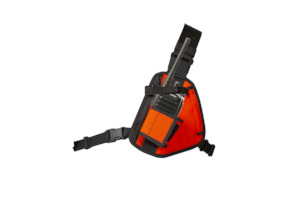 Orange Shoulder Harness made in the USA - Walkie Talkie