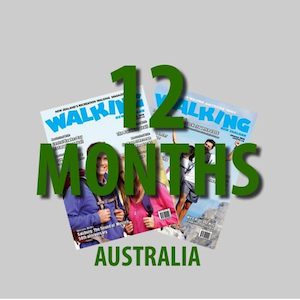 1 Year PRINT Subscription Australia (12 issues) Walking New Zealand Magazine