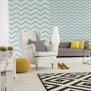 Chevron Teal Wallsorts