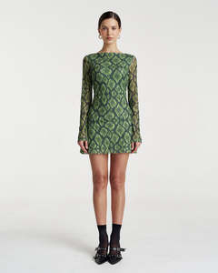 Hibernate A-Line Mini Dress - Viper