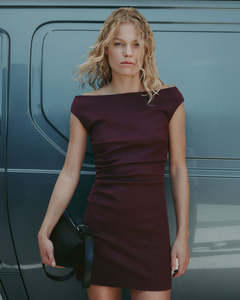 Ema Mini Dress - Merlot