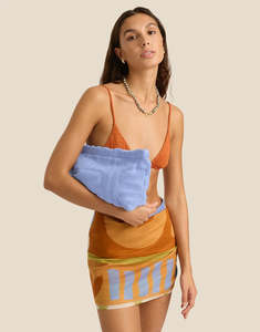 Towelling Pouch - Kin Cornflower
