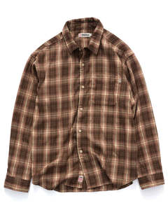 Dover Flannel Long Sleeve Shirt - Mocha