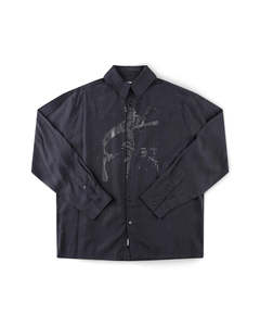 Mens Shirts: Vivian Long Sleeve Shirt - Black