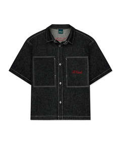 Mens Shirts: Box Crop Shirt - Raw
