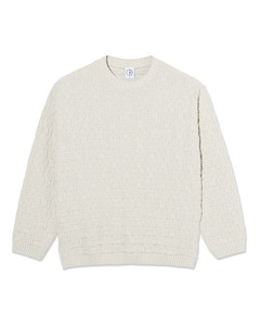 Mens Hoodies Sweats Knitwear: Alex Sweater - Ivory Grey Melange