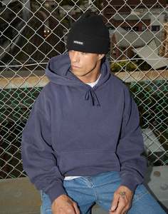 Genesis Boxy Hoodie - Washed Deep Sea
