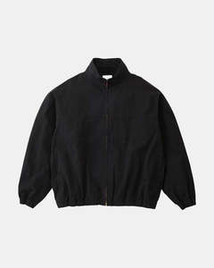 Mens Jackets Coats: Twill-Around Jacket - Black