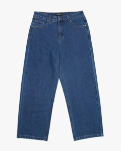 Mens Jeans: Pablo - Denim Baggy Jean - Authentic Blue
