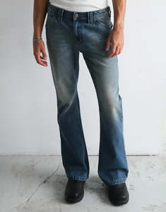 A4 Flare Kendrick Denim Jeans - Washed Blue