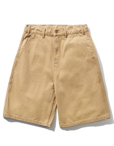 Mens Shorts: Cord Work Shorts - Wheat
