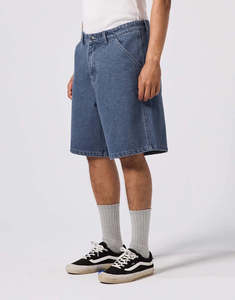 Mens Shorts: Reynolds 21" Denim Shorts - Worn Blue