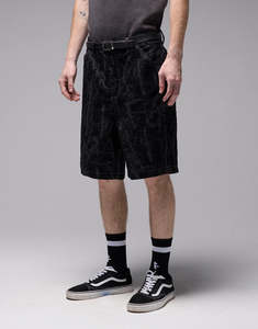 Mens Shorts: Turmoil Distend 20.5" Shorts - Black
