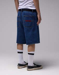 Mens Shorts: Reynolds Proscription Denim 21" Shorts - Dark Blue