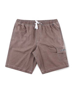 Swans Cargo 21" Swim Shorts - Chocolate