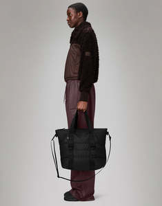 Puffer Mix Tote Bag Mini W3 - Black