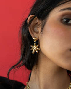 Mountain And Moon: Pari Earrings - Gold
