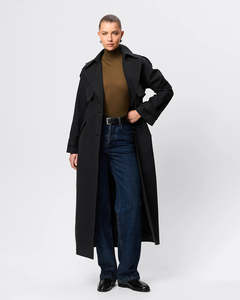 Franklin Trench Coat - Black