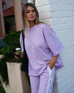 Luna Lane: The Mason Tee - Lilac