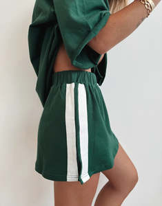 Luna Lane: The Maya Mini Skirt - Forest Green
