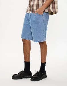 Abrand: A5 Larry Baggy Denim Shorts - Light Vintage Indigo