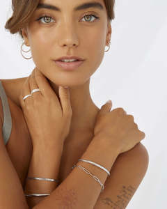Sylvia Silver Snake Chain Bracelet - Silver