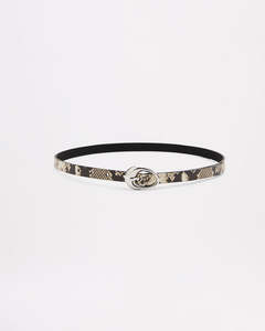 Tate Leather Belt - Snake