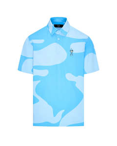 Eastside Golf: Snap Placket Polo - Polaris Blue/Provence Blue