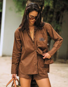Araminta James: AJJA Pocket Shirt - Mocha