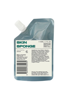 Foile Skincare: Skin Sponge Serum Refill 50ml - Green