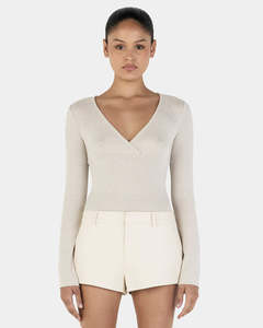 Lyra Long Sleeve Top - Cream