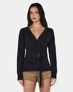 Valerie Knit Cardigan - Black