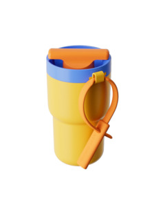 Homewares: Chako Lab Twist Tumbler - Yellow Blue