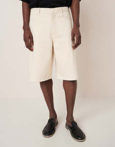 Daves Favourites: Workwear Shorts - Ecru Denim