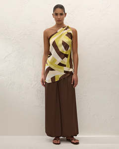 Womens Bottoms: Cove Balloon Pant - Chocolate