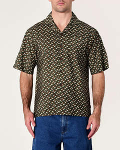 Kingpin Bowler Short Sleeve Shirt - Pine