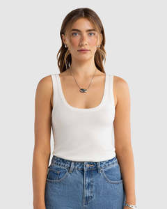 Kingston Knit Tank - White