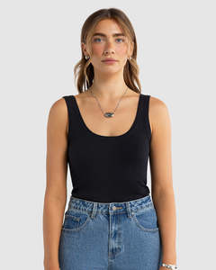 Kingston Knit Tank - Black