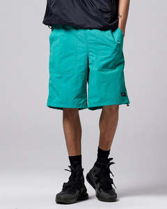 Mens Shorts: Non Down Mountain W-Pocket Shorts - Moss Blue Green